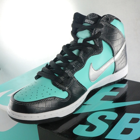 SOLD! DIAMOND SUPPLY NIKE Dunk High Prm SB Tiffany - Picture 4 of 8